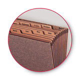 Smead™ TUFF Expanding Open-Top Stadium File, 12 Sections, 1/12-Cut Tabs, Letter Size, Redrope (SMD70488) Each