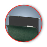 Smead™ Interior File Folders, 1/3-Cut Tabs: Assorted, Letter Size, 0.75" Expansion, Black/Gray, 100/Box (SMD10243) Box of 100