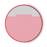 Smead™ Interior File Folders, 1/3-Cut Tabs: Assorted, Letter Size, 0.75" Expansion, Pink, 100/Box (SMD10263) Box of 100