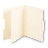 Smead™ Self-Adhesive Folder Dividers for Top/End Tab Folders, Prepunched for Fasteners, 1 Fastener, Letter Size, Manila, 100/Box (SMD68021) Box of 25