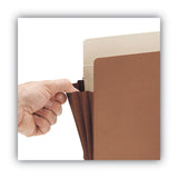 Smead™ Redrope Drop-Front File Pockets with Fully Lined Gussets, 3.5" Expansion, Letter Size, Redrope, 10/Box (SMD73264) Pack of 10