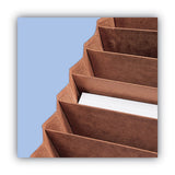 Smead™ TUFF Expanding Open-Top Stadium File, 12 Sections, 1/12-Cut Tabs, Letter Size, Redrope (SMD70488) Each
