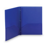 Smead™ Poly Two-Pocket Folder with Fasteners, 180-Sheet Capacity, 11 x 8.5, Blue, 25/Box (SMD87726) Box of 25