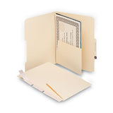 Smead™ Self-Adhesive Folder Dividers with 5.5" Pockets for Top/End Tab Folders, 1 Fastener, Letter Size, Manila, 25/Pack (SMD68030) Pack of 25