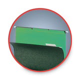 Smead™ Interior File Folders, 1/3-Cut Tabs: Assorted, Letter Size, 0.75" Expansion, Green, 100/Box (SMD10247) Box of 100