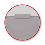 Smead™ Interior File Folders, 1/3-Cut Tabs: Assorted, Letter Size, 0.75" Expansion, Gray, 100/Box (SMD10251) Box of 100