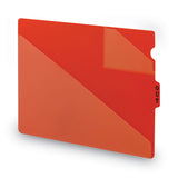 Smead™ End Tab Poly Out Guides, Two-Pocket Style, 1/3-Cut End Tab, Out, 8.5 x 14, Red, 50/Box (SMD61970) Box of 50