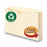 Smead™ 100% Recycled Top Tab File Jackets, Straight Tab, Legal Size, Manila, 50/Box (SMD75607) Pack of 50