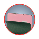 Smead™ Interior File Folders, 1/3-Cut Tabs: Assorted, Letter Size, 0.75" Expansion, Pink, 100/Box (SMD10263) Box of 100