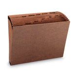 Smead™ TUFF Expanding Open-Top Stadium File, 12 Sections, 1/12-Cut Tabs, Letter Size, Redrope (SMD70488) Each