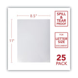 GBC® Design View Poly Presentation Covers for Binding Systems, Clear Lined, 11 x 8.5, Unpunched, 25/Pack (GBC2514496) Pack of 25