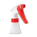 Boardwalk® Trigger Spray Bottle, 32 oz, Clear/Red, HDPE, 3/Pack (BWK03010) Pack of 3