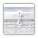 Smead™ Poly String and Button Interoffice Envelopes, Open-Side (Horizontal), 9.75 x 11.63, Clear, 5/Pack (SMD89521) Pack of 5