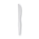 Dixie® Plastic Cutlery, Heavyweight Knives, White, 100/Box (DXEKH207) Box of 100
