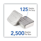 Swingline® Optima High-Capacity Staples, 0.38" Leg, 0.5" Crown, Steel, 2,500/Box (SWI35550) Pack of 2500