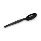 Dixie Plastic Cutlery, Heavy Mediumweight Teaspoons, Black, 1,000/Carton (DXETM507CT) Case of 1000