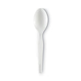 Dixie® Plastic Cutlery, Heavy Mediumweight Teaspoons, White, 1,000/Carton (DXETM217) Case of 1000