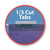 Smead™ Color Hanging Folders with 1/3 Cut Tabs, Letter Size, 1/3-Cut Tabs, Purple, 25/Box (SMD64023) Box of 25