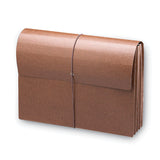 Smead™ Classic Expanding Wallets, 3.5" Expansion, 1 Section, Elastic Cord Closure, Legal Size, Redrope (SMD71356) Each