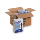 Dixie Plastic Cutlery, Heavy Mediumweight Teaspoons, Black, 1,000/Carton (DXETM507CT) Case of 1000