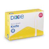 Dixie® Plastic Cutlery, Heavyweight Knives, White, 100/Box (DXEKH207) Box of 100