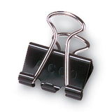 ACCO Binder Clips, Large, Black/Silver, Dozen (ACC72100) Case of 12
