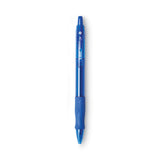 BIC® GLIDE Bold Ballpoint Pen, Retractable, Bold 1.6 mm, Blue Ink, Translucent Blue Barrel, Dozen (BICVLGB11BE) Box of 12