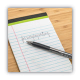 BIC® BU3 Ballpoint Pen, Retractable, Bold 1 mm, Black Ink, Smoke/Black Barrel, Dozen (BICBU311BK) Box of 12