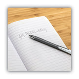 BIC® GLIDE Exact Ballpoint Pen, Retractable, Fine 0.7 mm, Black Ink, Black Barrel, Dozen (BICVCGN11BK) 1 Dozen