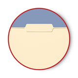 Smead™ Interior File Folders, 1/3-Cut Tabs: Assorted, Letter Size, 0.75" Expansion, Manila, 100/Box (SMD10230) Box of 100