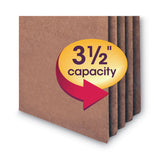 Smead™ Redrope Drop Front File Pockets, 3.5" Expansion, Letter Size, Redrope, 25/Box (SMD73224) Pack of 25