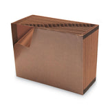 Smead™ TUFF Expanding Open-Top Stadium File, 21 Sections, 1/21-Cut Tabs, Letter Size, Redrope (SMD70425) Each