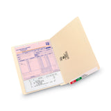 Smead™ Heavyweight Manila End Tab Folders, 9.5" High Front, Straight 1-Ply Tabs, Letter Size, 0.75" Expansion, Manila, 100/Box (SMD24100) Box of 100