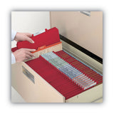 Smead™ Recycled Pressboard Classification Folders, 2" Expansion, 2 Dividers, 6 Fasteners, Letter Size, Bright Red, 10/Box (SMD14061) Box of 10
