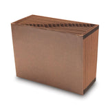Smead™ TUFF Expanding Open-Top Stadium File, 21 Sections, 1/21-Cut Tabs, Letter Size, Redrope (SMD70425) Each