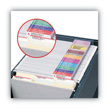Smead™ Viewables Hanging Folder Tabs and Labels, Complete Bulk Pack Refill, 1/3-Cut, Assorted Colors, 3.5" Wide, 100/Box (SMD64910) Each