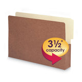 Smead™ Redrope Drop-Front End Tab File Pockets, 3.5" Expansion, Legal Size, Redrope, 10/Box (SMD74624) Pack of 10