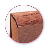 Smead™ TUFF Expanding Wallet, 31 Sections, Elastic Cord Closure, 1/15-Cut Tabs, Letter Size, Redrope (SMD70367) Each