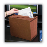 Smead™ TUFF Expanding Open-Top Stadium File, 21 Sections, 1/21-Cut Tabs, Legal Size, Redrope (SMD70430) Each