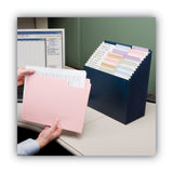 Smead™ Stadium File, 12 Sections, 1/12-Cut Tabs, Letter Size, Navy (SMD70211) Each