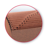 Smead™ TUFF Expanding Wallet, 21 Sections, Elastic Cord Closure, 1/21-Cut Tabs, Letter Size, Redrope (SMD70318) Each