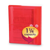 Smead™ Poly String and Button Interoffice Envelopes, Open-Side (Horizontal), 9.75 x 11.63, Transparent Red, 5/Pack (SMD89527) Pack of 5