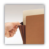 Smead™ Redrope Drop-Front File Pockets with Fully Lined Gussets, 3.5" Expansion, Legal Size, Redrope, 10/Box (SMD74264) Pack of 10