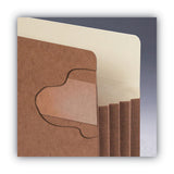 Smead™ Redrope TUFF Pocket Drop-Front File Pockets with Fully Lined Gussets, 3.5" Expansion, Letter Size, Redrope, 10/Box (SMD73380) Pack of 10