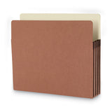 Smead™ Recycled Top Tab File Pockets, 3.5" Expansion, Letter Size, Redrope, 25/Box (SMD73205) Box of 25