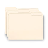 Smead™ Interior File Folders, 1/3-Cut Tabs: Assorted, Letter Size, 0.75" Expansion, Manila, 100/Box (SMD10230) Box of 100
