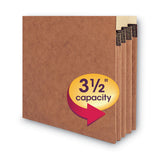 Smead™ Redrope Drop-Front End Tab File Pockets, 3.5" Expansion, Legal Size, Redrope, 10/Box (SMD74624) Pack of 10