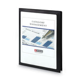 Smead™ Frame View Poly Two-Pocket Folder, 100-Sheet Capacity, 11 x 8.5, Clear/Black, 5/Pack (SMD87705) Pack of 5