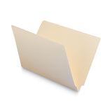 Smead™ Heavyweight Manila End Tab Folders, 9.5" High Front, Reinforced Straight Tabs, Legal Size, 0.75" Expansion, Manila, 100/Box (SMD27110) Each