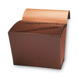 Smead™ TUFF Expanding Wallet, 31 Sections, Elastic Cord Closure, 1/15-Cut Tabs, Letter Size, Redrope (SMD70367) Each